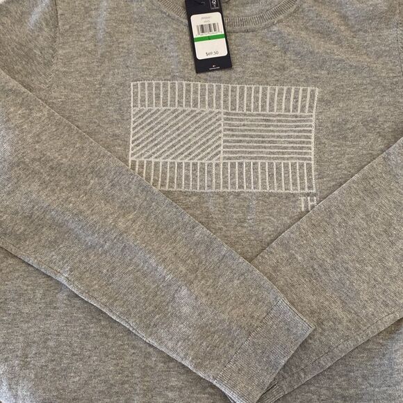 NWT Tommy Hilfiger Crew Neck TH Monogram Sweater - Picture 6 of 6